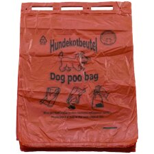 dm-folien Hundekotbeutel 250 x 310 mm geblockt rot