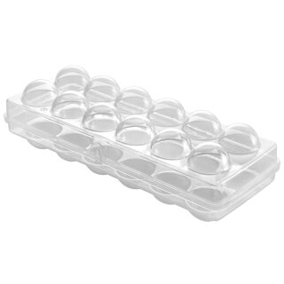 metaltex Eierbox Frigo-System für 12 Eier transparent