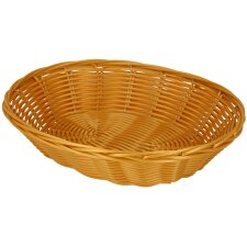 metaltex Brotkorb oval Kunststoffgeflecht beige