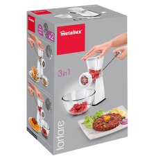 metaltex Fleischwolf Tartare Kunstoff/Edelstahl weiß
