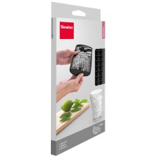 metaltex Eiswürfelform für Mini-Eiswürfel/Crushed Silikon schwarz