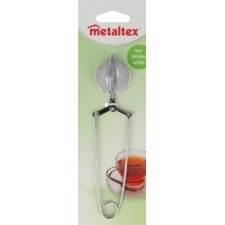 metaltex Teesieb mit Zangengriff Edelstahl
