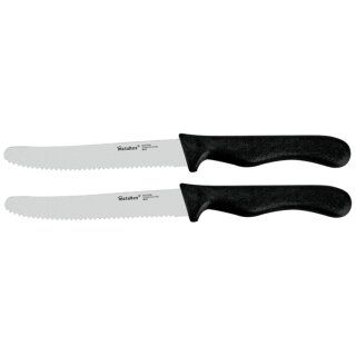 metaltex Brotzeitmesser Basic schwarz 2er Set