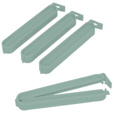 metaltex Beutelclips lang Kunststoff 4er Set...