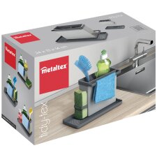 metaltex Spülbecken-Organizer Tidytex Kunststoff grau