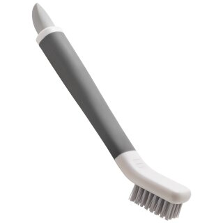 metaltex 2-in-1 Fugenbürste und Schaber weiß / grau