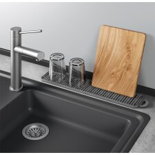 metaltex Abtropfmatte Gravity-Slim grau