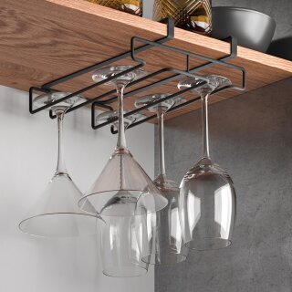 metaltex Gläserhalter My-Glass LAVA matt-schwarz
