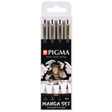 SAKURA Fineliner PIGMA MICRON Manga Set sepia 4er Etui