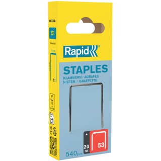 Rapid Feindrahtklammern Typ 53 20 mm 540 Stück