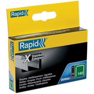 Rapid Flachdrahtklammern Typ 140 10 mm Großpackung