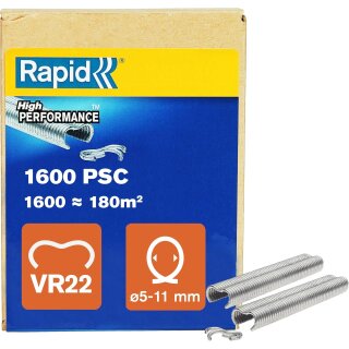 Rapid Zaun-Ringklammern VR22 galvanisiert Schachtel 1.600 Stück
