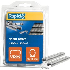 Rapid Zaun-Ringklammern VR22 galvanisiert Blister 1.100...