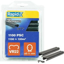 Rapid Zaun-Ringklammern VR22 Kunststoffüberzug grau...