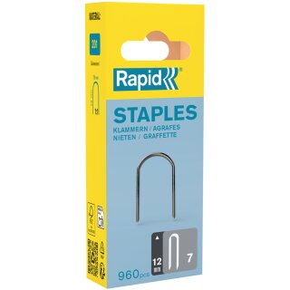 Rapid Kabelklammern Typ 7 12 mm galvanisiert 960 Stück
