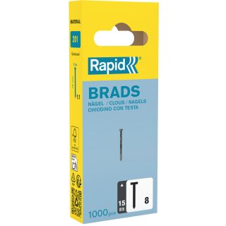Rapid Nägel Typ 8 15 mm galvanisiert 1.000 Stück