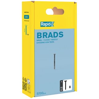 Rapid Nägel Typ 8 15 mm galvanisiert 5.700 Stück
