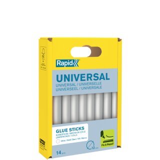 Rapid Klebepatrone Universal Weiß Durchmesser: 12 mm Länge: 94 mm 14 Stück