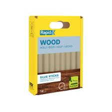 Rapid Klebepatrone Holz 12 mm Durchmesser kurz gelblich...