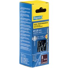 Rapid Blindniete Universal 4,8 x 16 mm aus Aluminium 50...