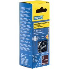 Rapid Blindniete Universal 4,8 x 14 mm aus Aluminium 50...