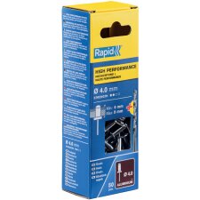 Rapid Blindniete Universal 4,0 x 12 mm aus Aluminium 50...