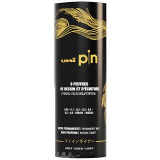 uni-ball Fineliner uni pin 9er Köcher