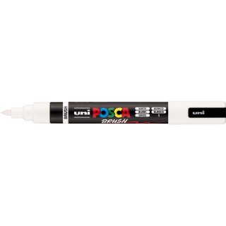 POSCA Pigmentmarker PC-5BR BRUSH weiß