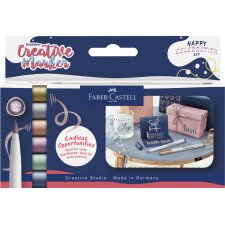 FABER-CASTELL Creative Marker GOLDFABER 6er Etui Happy