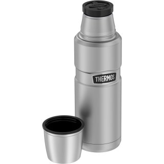 THERMOS Isolierflasche STAINLESS KING 1,2 Liter eisgrau