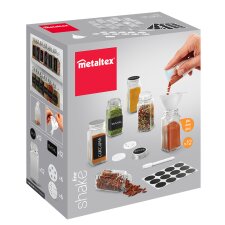 metaltex Gewürzstreuer-Set Shake-It 120 ml 12...