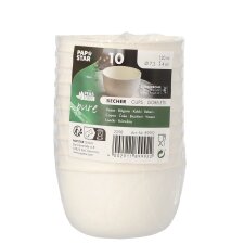 PAPSTAR Zuckerrohr-Schalen "pure" rund 120 ml 10er
