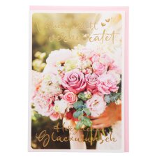 SUSY CARD Hochzeitskarte "VW Bus"
