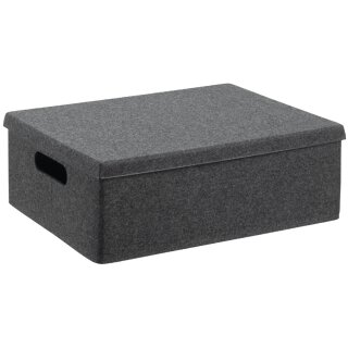 NHG Aufbewahrungsbox VEGA FELT STORAGE Filz M dunkelgrau meliert