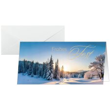 sigel Weihnachtskarte "Winter Wonderland" DIN lang