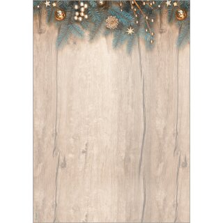 sigel Weihnachts-Motiv-Papier "Golden Greens" A4 90 g/qm 25 Blatt