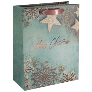 sigel Weihnachts-Geschenktüte "Glamorous Christmas" klein