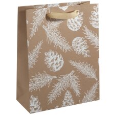sigel Weihnachts-Geschenktüte "Pine cones and...