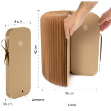 PAPERFLOW Faltbarer Hocker Flexistool Höhe 420 mm rose
