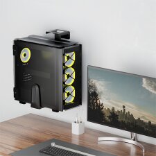 LogiLink PC-Halter zur Untertisch-/Wandmontage schwarz