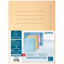 EXACOMPTA Aktenmappe SUPER DIN A4 farbig sortiert