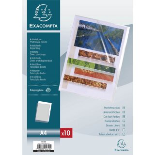 EXACOMPTA Sichthülle DIN A4 PP 0,12 mm farbig sortiert