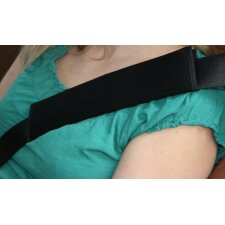 IWH KFZ-Gurtpolster Alcantara schwarz 2er Set