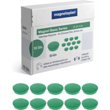 magnetoplan Rundmagnet "Basic" 24 mm grün...