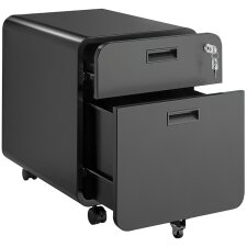 LogiLink Rollcontainer 2 Schübe schwarz