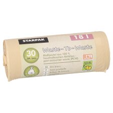 STARPAK Mülleimerbeutel "Waste-to-Waste"...