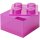 LEGO Aufbewahrungsstein STORAGE BRICK 4 GLITTER hellviolett