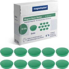 magnetoplan Rundmagnet "Basic" 38 mm grün...