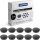 magnetoplan Rundmagnet "Basic" 38 mm schwarz 10 Magnete