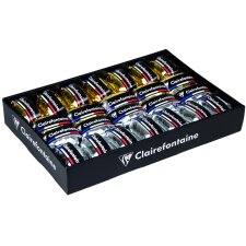 Clairefontaine Ringelband-Eiknäuel gold & silber...